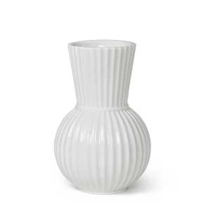 Lyngby Porcelæn - Lyngby Tura Vase, H 18 cm, weiß