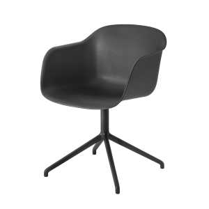 Muuto - Fiber Chair Swivel Base, schwarz