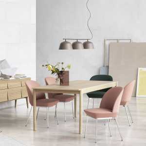Muuto - Oslo Side Chair, Chrom / beige (Steelcut 2 240)