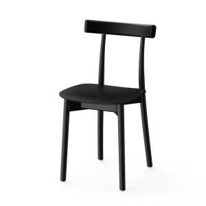NINE - Skinny Wooden Chair, schwarz (RAL 9005)