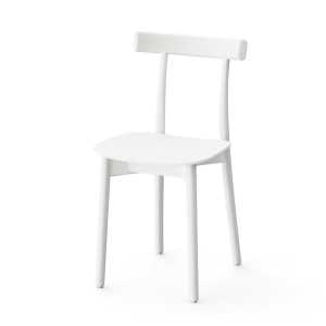 NINE - Skinny Wooden Chair, weiß (RAL 9003)