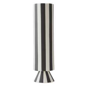 OYOY Toppu Vase 31cm Weiß-schwarz