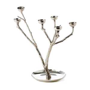 POLSPOTTEN Twiggy Kerzenständer S 35 cm Silber