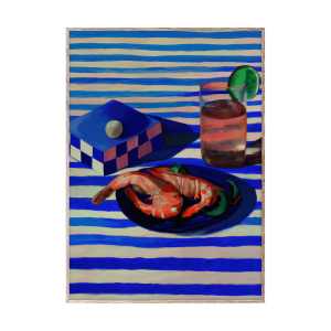 Paper Collective Shrimp & Stripes Poster 30 x 40cm