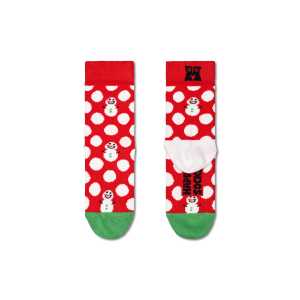 Rote Kinder Snowman Crew Socken | Happy Socks