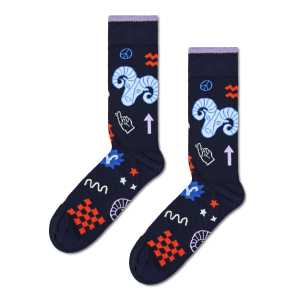 Sternzeichen: Marineblaue Widder Crew Socken