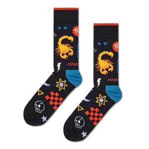 Sternzeichen: Schwarze Skorpion Crew Socken