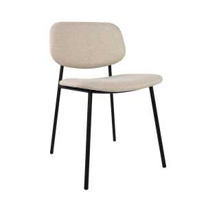 Studio Zondag - Daily Dining Chair, Nussbaum / schwarz / beige