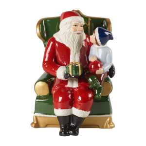 Villeroy & Boch Christmas Toys Weihnachtsmann im Sessel Rot