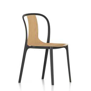 Vitra - Belleville Chair Wood, tiefschwarz / Eiche natur