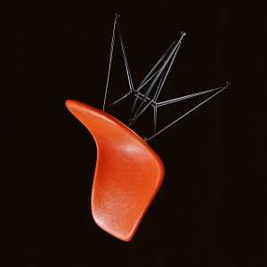 Vitra - Eames Fiberglass Side Chair DSR, verchromt / Eames ochre light (Filzgleiter basic dark)