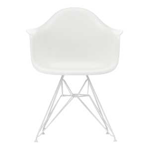 Vitra - Eames Plastic Armchair DAR, weiß / weiß (Filzgleiter weiß)