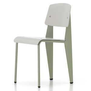 Vitra - Prouvé Standard SP Chair, Gris Vermeer (glatt) / warmgrey, Filzgleiter (Hartboden)