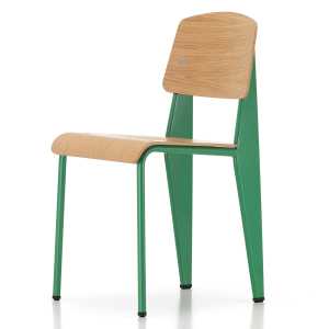 Vitra - Prouvé Standard Stuhl, Eiche natur / Blé Vert (Filzgleiter)
