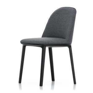 Vitra - Softshell Side Chair, basic dark / Plano (sierragrau / nero), Filzgleiter