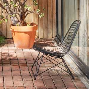 Vitra - Wire Chair LKR, dunkelgrün (Kunststoffgleiter basic dark)