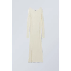 Weekday Kleid Luna Grauweiß, Alltagskleider in Größe M. Farbe: Dusty white