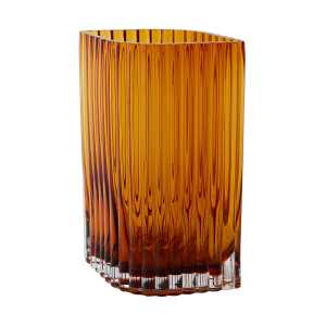 AYTM Folium Vase 25cm Amber