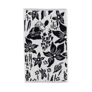 Arabia Mumin Handtuch 30x50cm Lilje schwarz-weiß