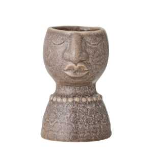 Bloomingville - Magdi Vase, H 14 cm, graubraun
