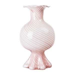 Broste Copenhagen Mella Vase 30cm Fairy pink-off white