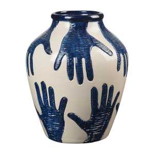 Broste Copenhagen Mime Vase 40cm Intense blue-rainy day
