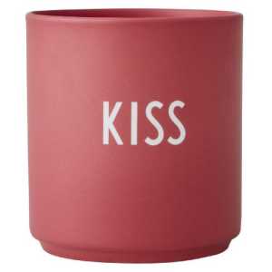 Design Letters Tasse Becher Favourite Cup Kiss Pink