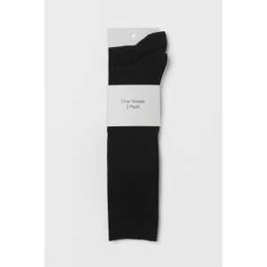 H&M 2er-Pack Overknee-Strümpfe Schwarz, Socken in Größe 39/41. Farbe: Black