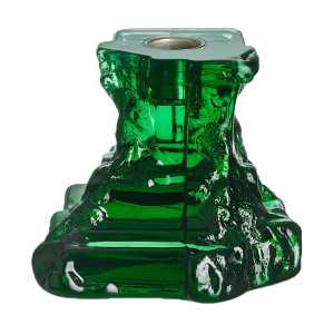 Kosta Boda Rocky Baroque Kerzenhalter 95mm Smaragdgrün