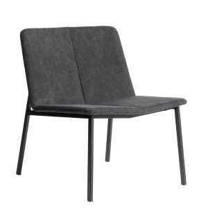 Muubs - Chamfer Lounge Stuhl, schwarz / anthrazit