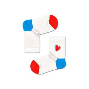 Weiße My Valentine Embroidery Kindersocken | Happy Socks