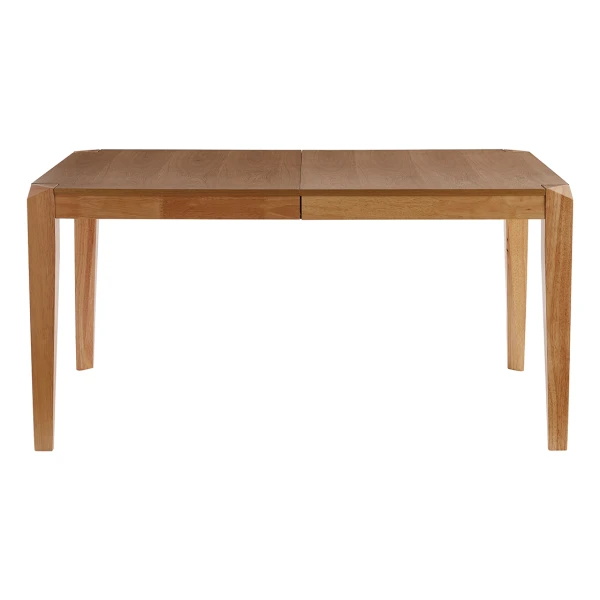 Ausziehbarer Esstisch mit Eschen- und Hevea-Massivholzfurnier L150-180 cm BOLLY