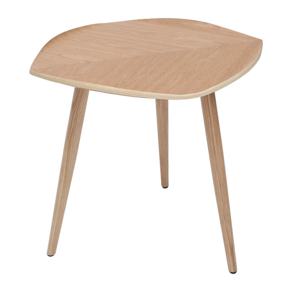 Couchtisch aus Holz in Form eines Blattes L60 cm PHYLL