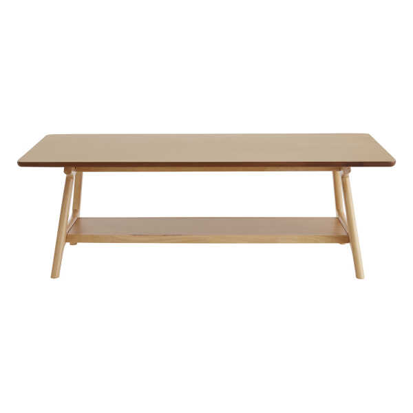 Rechteckiger Couchtisch skandinavisch aus Eichenfurnier B120 cm BAKAR