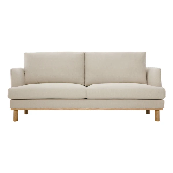 Skandinavisches 3-Sitzer-Sofa beige HOBART
