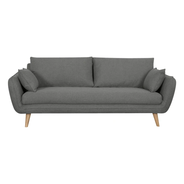 Sofa skandinavisch 3 Plätze anthrazit grauCREEP