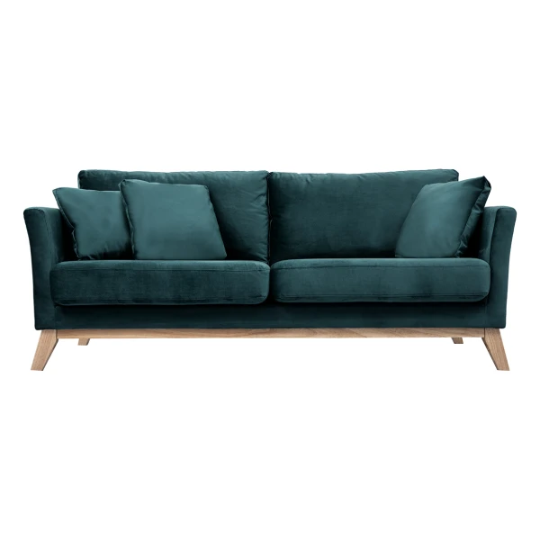 Sofa skandinavisch 3 Plätze Bezug abnhembar Rosa OSLO