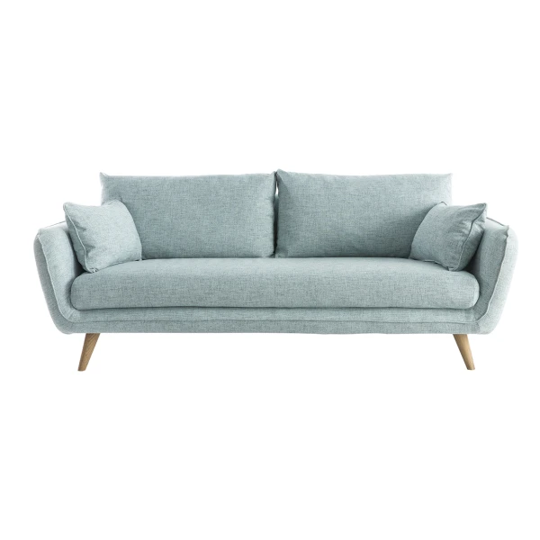 Sofa skandinavisch 3 Plätze eisblau CREEP