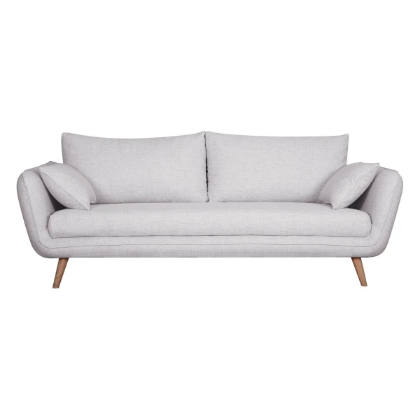 Sofa skandinavisch 3 Plätze hellgrau-meliert CREEP