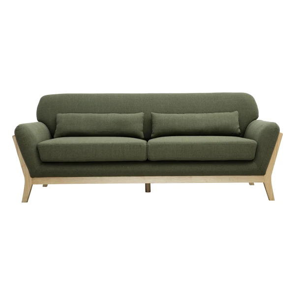 Sofa skandinavisch 3 Plätze Khaki YOKO