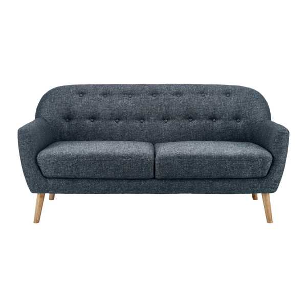 3er-Sofa dunkelgrau, 'Lory'
