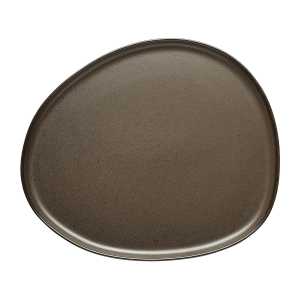 Aida Raw Organic Teller 29 x 25cm Metallic Brown