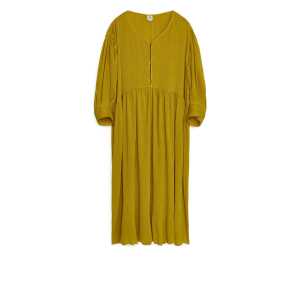 Arket Crinkle-Kleid mit weiter Passform Gelb, Alltagskleider in Größe 40. Farbe: Yellow