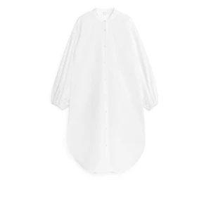 Arket Kleid mit Ballonärmeln Weiß, Alltagskleider in Größe 44. Farbe: White