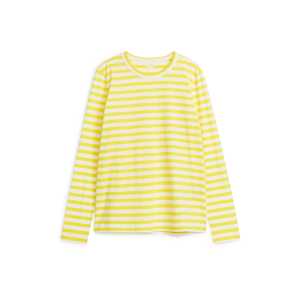 Arket Langarm-T-Shirt Gelb/Weiß in Größe XS. Farbe: Yellow/white