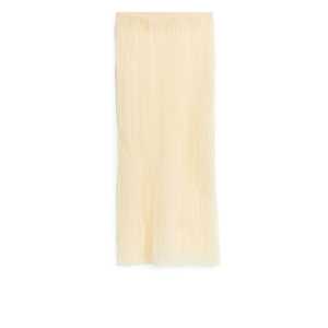 Arket Plissierter Strickrock Hellbeige, Röcke in Größe L. Farbe: Light beige