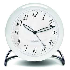Arne Jacobsen Clocks AJ LK Tischuhr Weiß