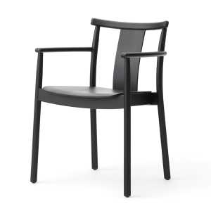 Audo - Merkur Dining Armrest Chair, schwarz / Eiche schwarz