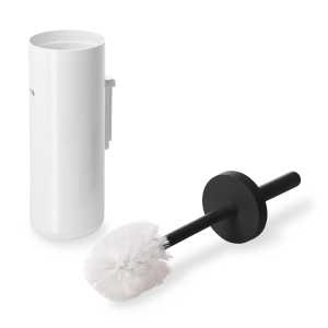 Authentics - Lunar WC-Bürste wandhängend, weiß / schwarz