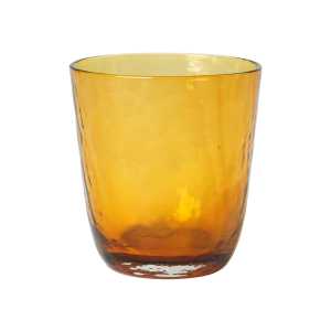 Broste Copenhagen Hammered Trinkglas 33,5cl Amber